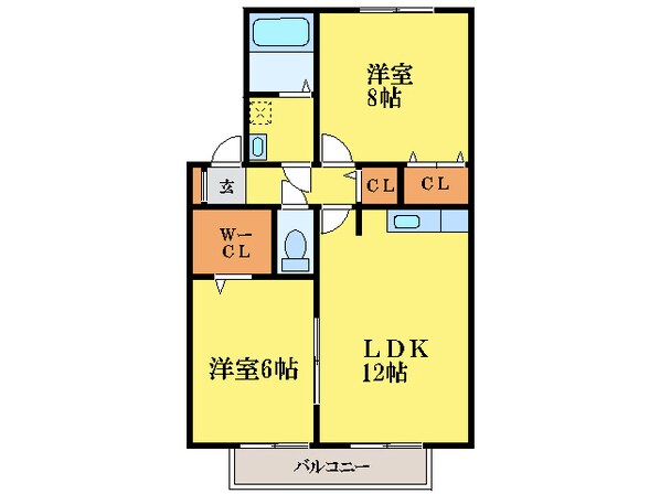 徳島駅 徒歩20分 2階の物件間取画像